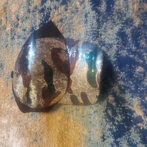 Sequin camo cap